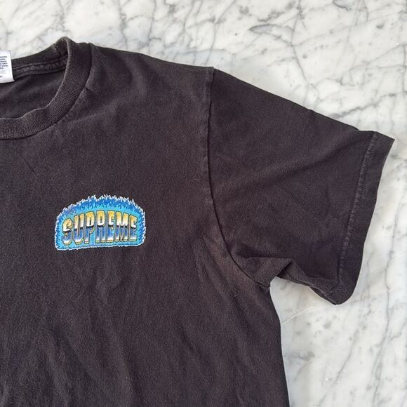 Supreme Chrome Tee T-Shirt Logo Sz M Short Sleeve USA - Picture 5 of 8